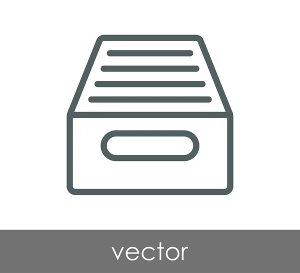 Archive icon illustration — Stock Vector