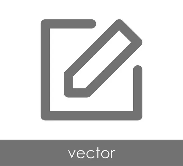 Icon mit Bleistift bearbeiten — Stockvektor