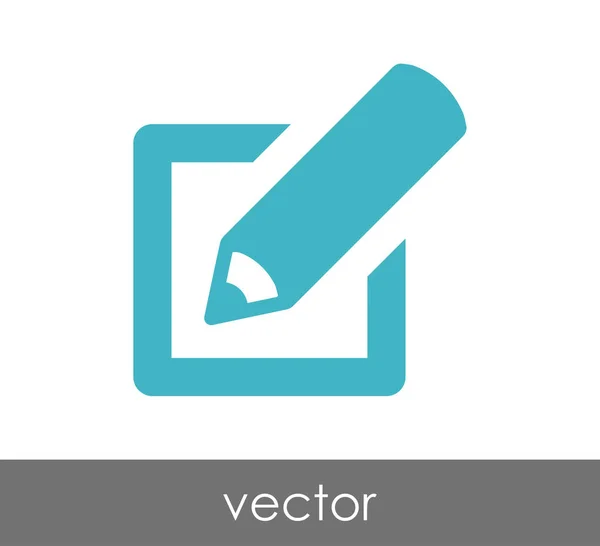 Edit icon with pencil — Stock Vector