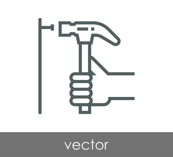 Auction hammer icon — Stock Vector