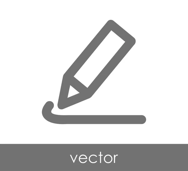 Editar icono con lápiz — Vector de stock
