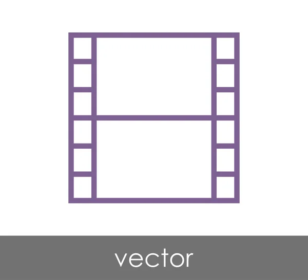 Ontwerp van het pictogram van de film — Stockvector