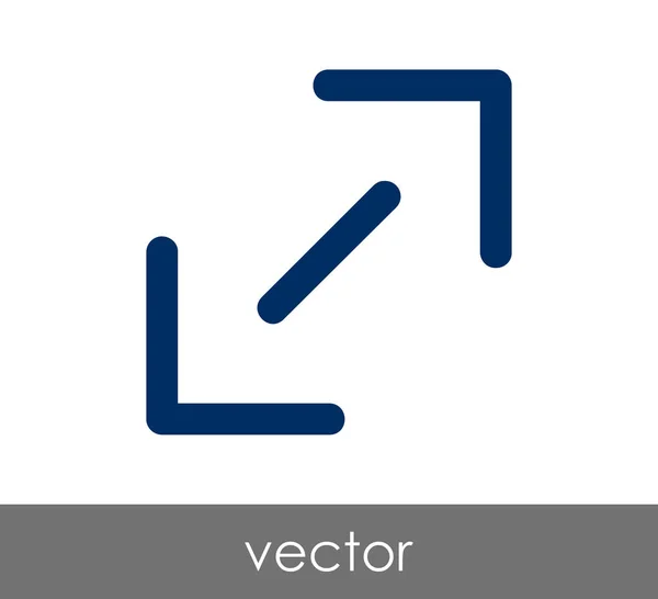 Ikona celé obrazovky — Stockový vektor