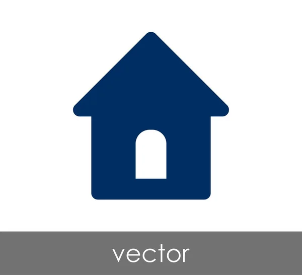 Icono del edificio de casa — Vector de stock