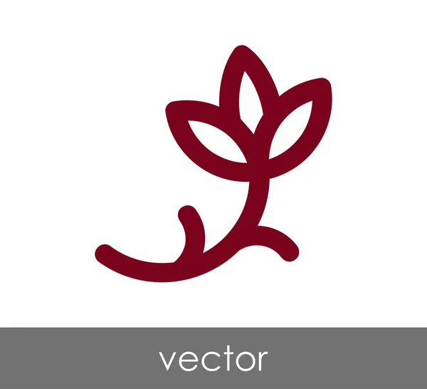 Icono de flor ilustración — Vector de stock
