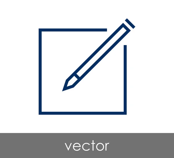 Editar icono con lápiz — Vector de stock