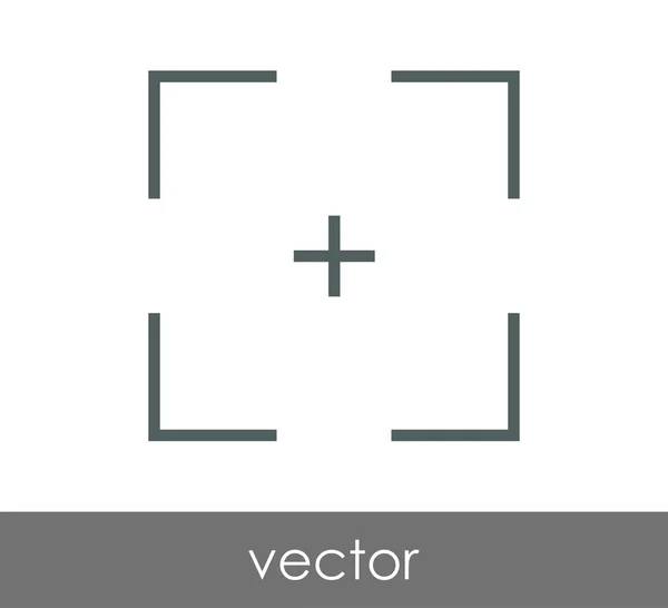 Camera focus icon — Stock Vector