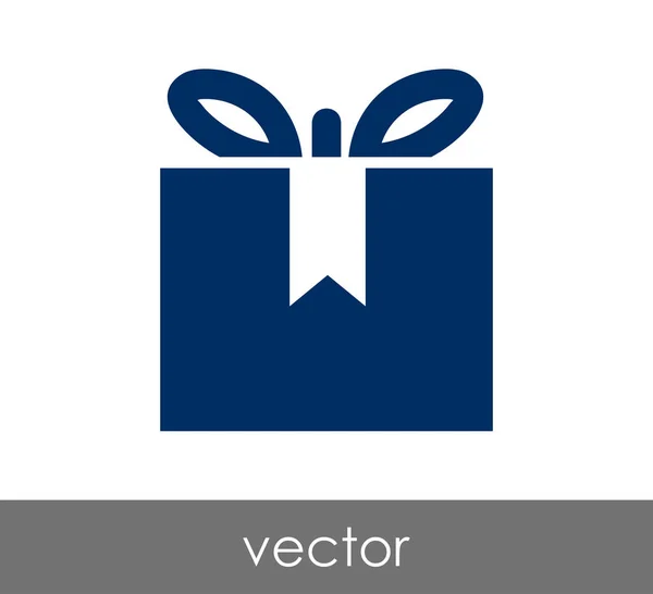 Geschenkbox-Symbol — Stockvektor