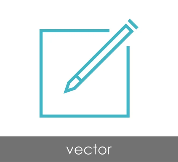 Edit icon with pencil — Stock Vector