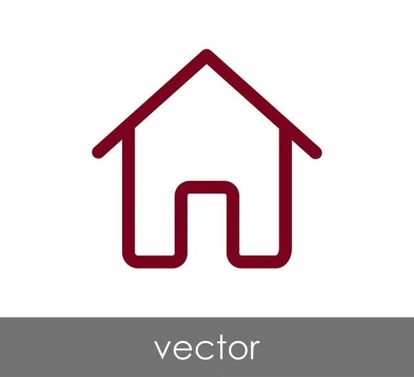 Icono del edificio de casa — Vector de stock