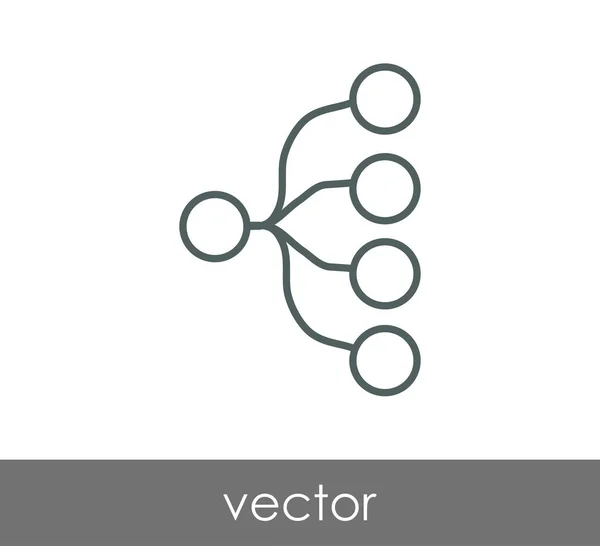 Ilustração ícone hierarquia — Vetor de Stock