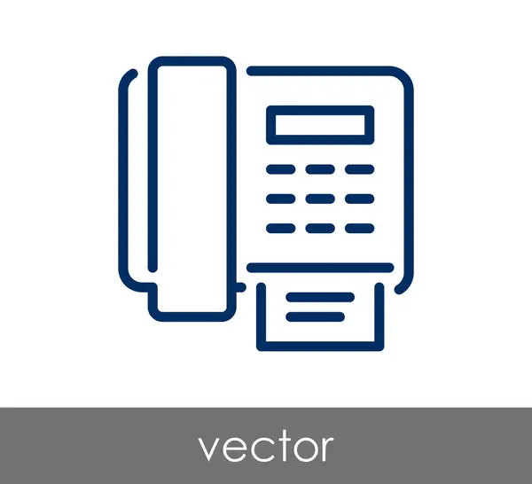 Icono máquina de fax — Vector de stock