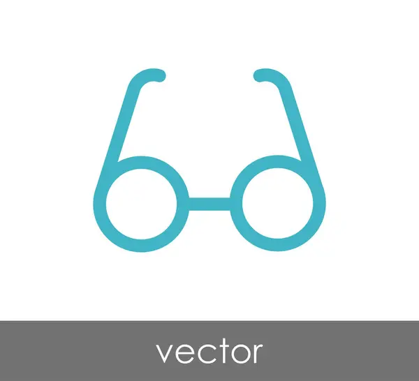 Eyeglass - flatt ikon – stockvektor