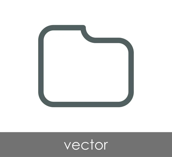 Ordner Web-Symbol — Stockvektor