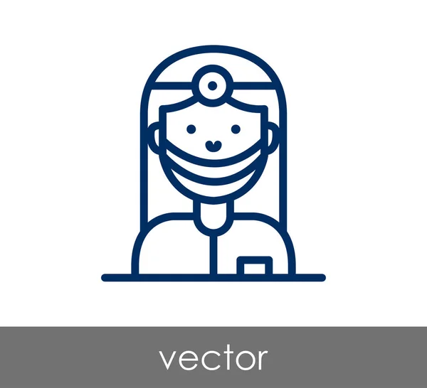 Illustration Arzt-Ikone — Stockvektor