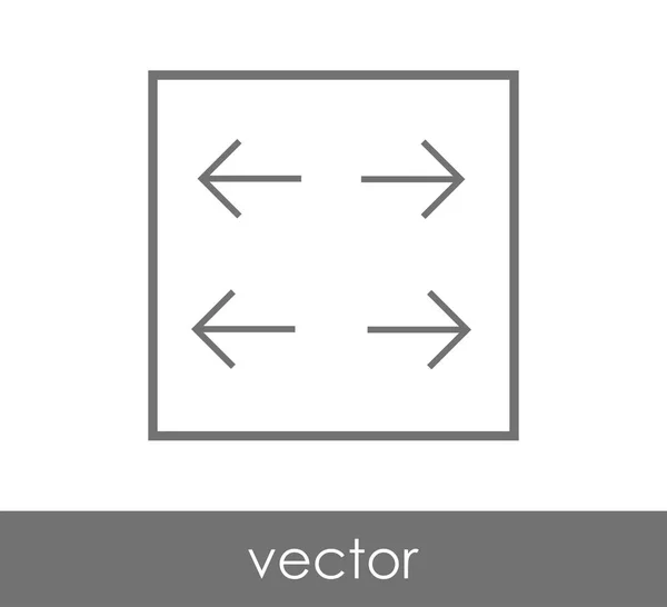 Expandera fönstret programikonen — Stock vektor