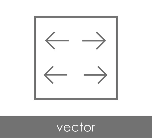 Bontsa ki az alkalmazás ablak ikon — Stock Vector