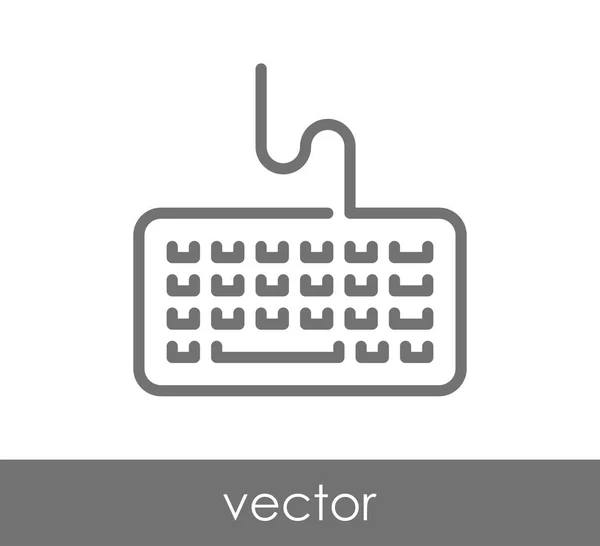 Diseño del icono del teclado — Vector de stock