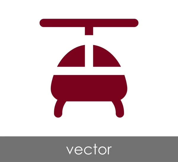 Helicopter icon illustration — Stock Vector