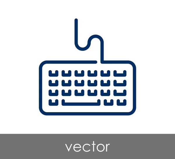 Design do ícone do teclado — Vetor de Stock