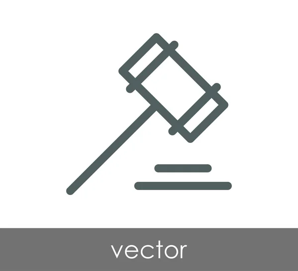Ícone de martelo de leilão —  Vetores de Stock