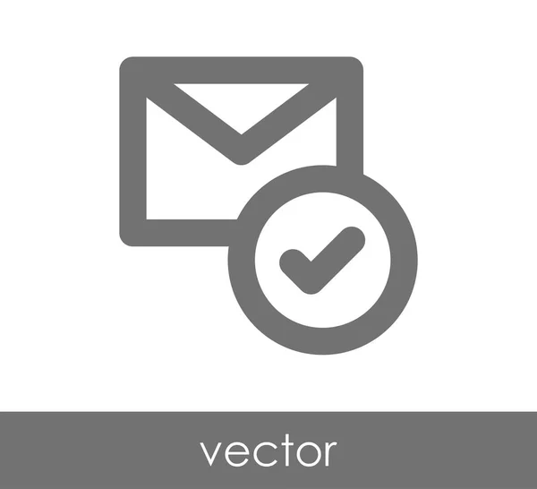 Leer icono de correo electrónico — Vector de stock