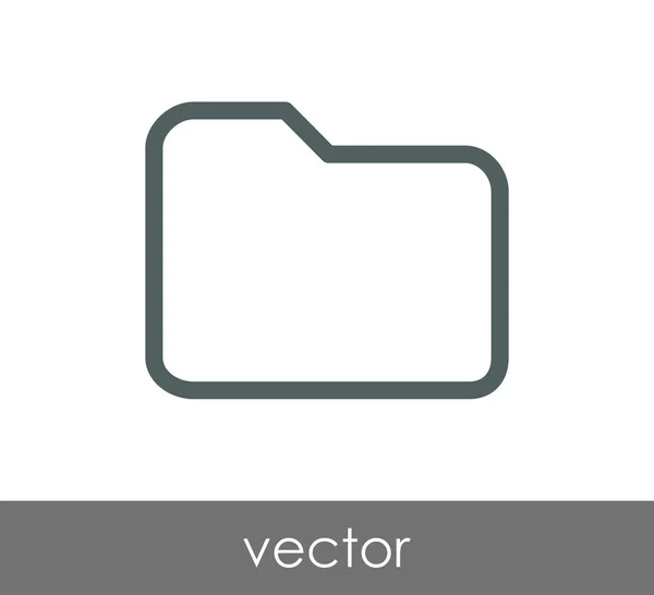 Ikona folderu sieci web — Wektor stockowy