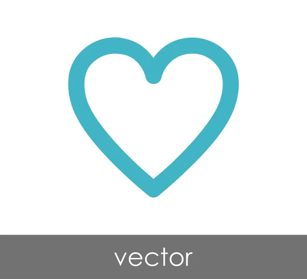 Простая иконка сердца — стоковый вектор