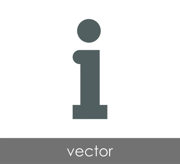 Icône de signe d'information — Image vectorielle