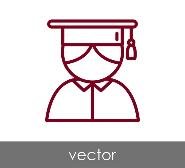 Icono de grado de graduación — Vector de stock