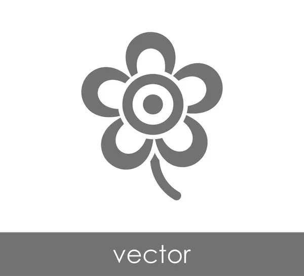 Illustration zum Blumensymbol — Stockvektor