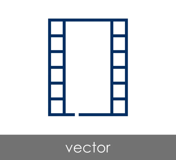 Ontwerp van het pictogram van de film — Stockvector