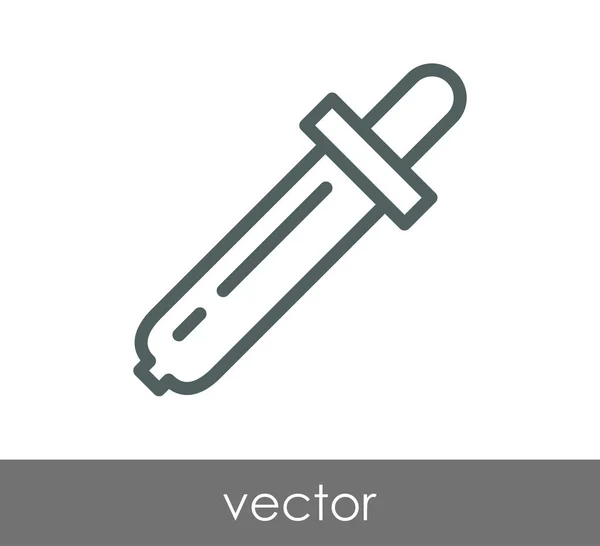 Pipette Web-Symbol — Stockvektor