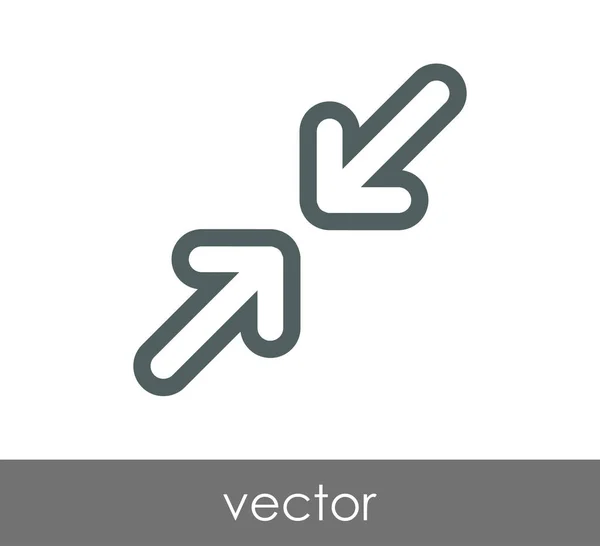Ajustement flèche icône — Image vectorielle