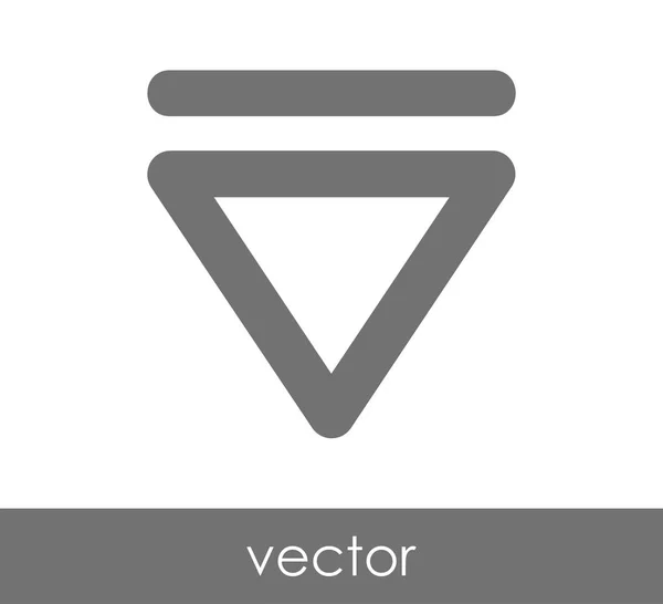 Mata ut platt ikonen — Stock vektor