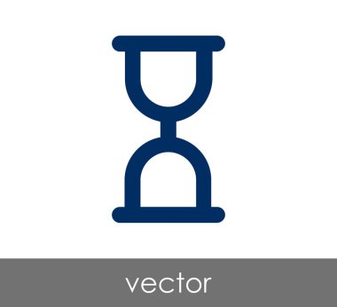 Kum saati simgesi illüstrasyon