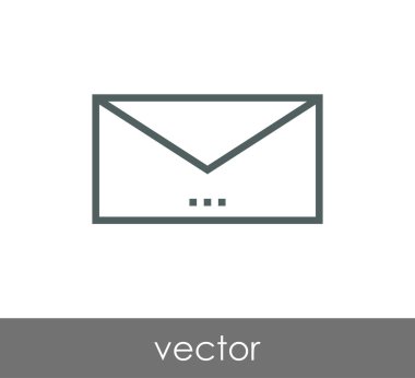 zarf simgesi illüstrasyon 