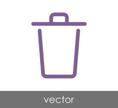 çöp kutusu simgesini