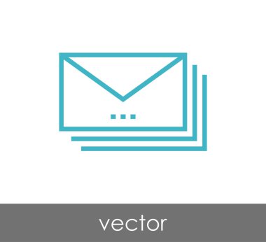 zarf simgesi illüstrasyon 