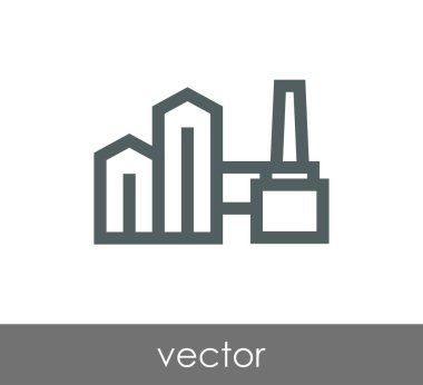 Endüstriyel fabrika simgesi 