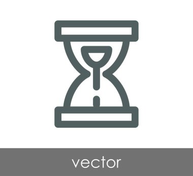 Kum saati simgesi illüstrasyon