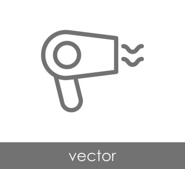 saç kurutma makinesi siluet simge