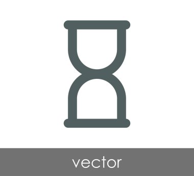 Kum saati simgesi illüstrasyon