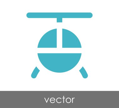 Helikopter simgesi illüstrasyon