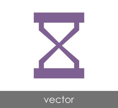 Kum saati simgesi illüstrasyon