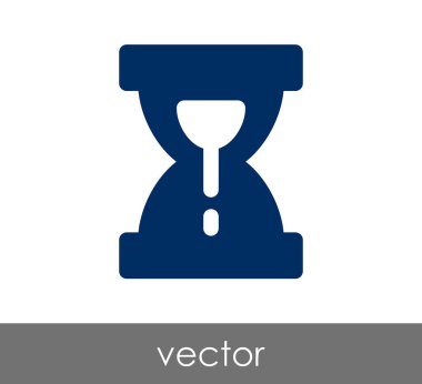 Kum saati simgesi illüstrasyon