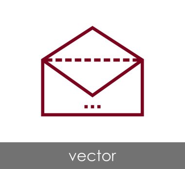 zarf simgesi illüstrasyon 