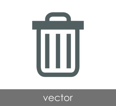 çöp kutusu simgesini