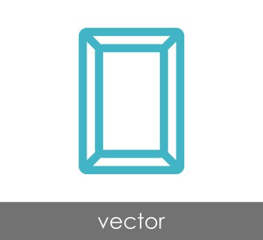 Dikdörtgen kare simgesi