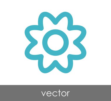 çiçek simgesi illüstrasyon 